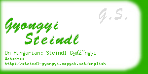 gyongyi steindl business card